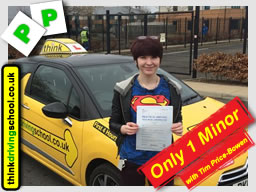 Passed with think driving school in April 2015