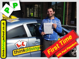 Passed with think driving school in April 2015