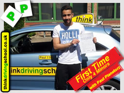 Passed with think driving school in April 2015