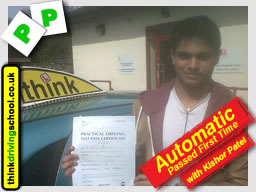 Passed with think driving school in April 2015