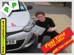 Passed with think driving school in April 2015