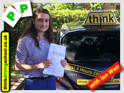 Passed with think driving school in April 2015