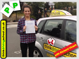 Passed with think driving school in July 2015