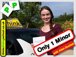 Passed with think driving school in August 2015