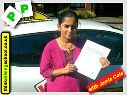 Passed with think driving school in August 2015