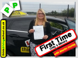Passed with think driving school in August 2015