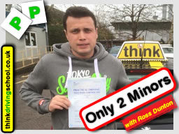 Passed with think driving school in November 2015
