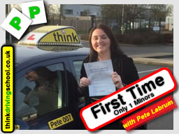 Passed with think driving school in December 2015