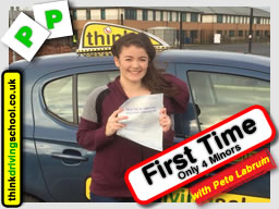 Passed with think driving school in December 2015