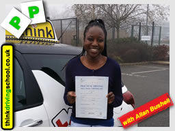 Passed with think driving school in January 2016