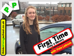 Passed with think driving school in January 2016