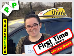 Passed B+E with Doug at think driving school