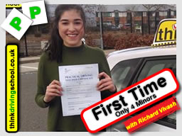Passed with think driving school in April 2016