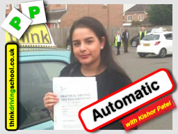Passed with think driving school in April 2016
