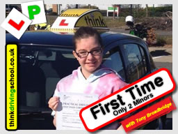 Passed with think driving school in May 2016