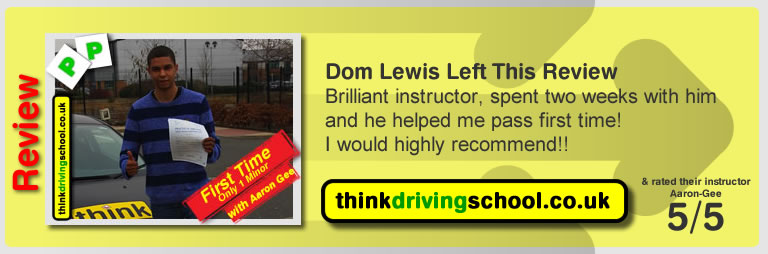 Passed with think driving school in March 2015