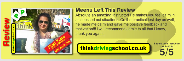 Passed with think driving school in April 2015