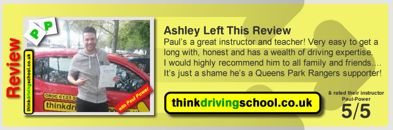 Passed with think driving school in April 2015