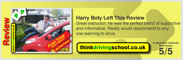 Passed with think driving school in May 2015