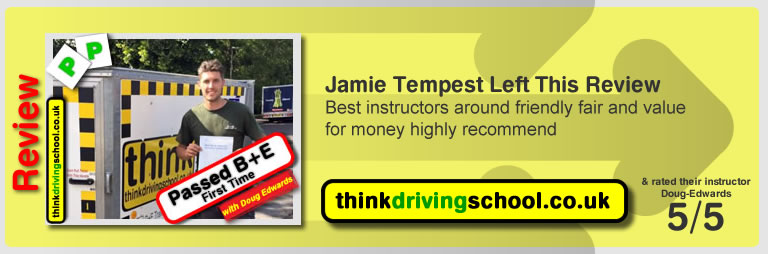 Jasgua Cain left this awesome review of Douglas Edwards at think driving school