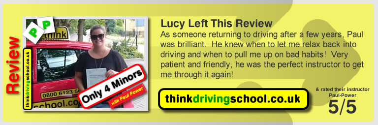 Passed with think driving school in August 2015