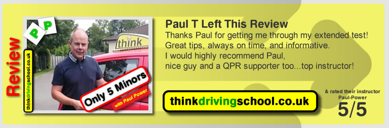 Passed with think driving school in August 2015