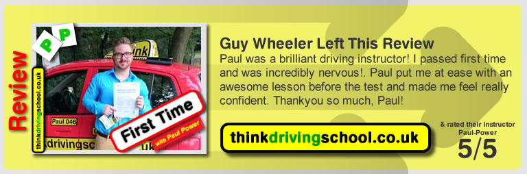 Passed with think driving school in August 2015