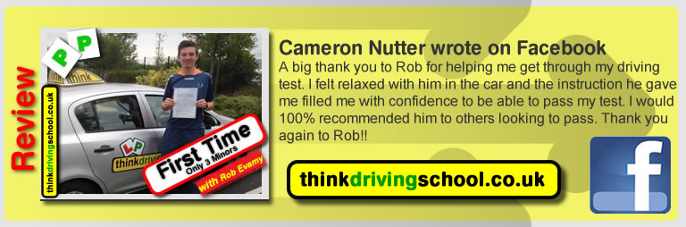 passed with rob evamy from bordon driving school