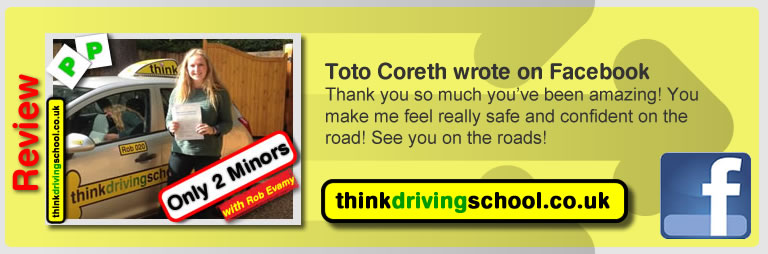 passed with rob evamy from bordon driving school
