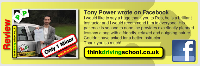 passed with rob evamy from bordon driving school