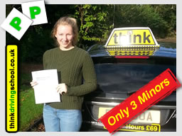 Passed with think driving school in october 2014