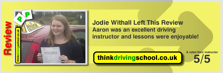 Passed with think driving school in august 2014