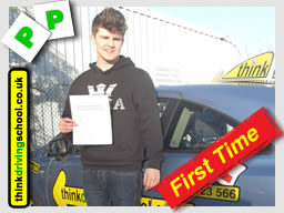 Passed with think driving school in Decemeber 2014