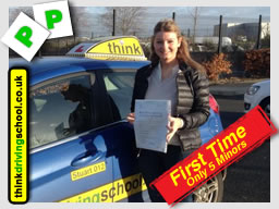 Passed with think driving school in Decemeber 2014