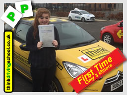 Passed with think driving school in February 2015