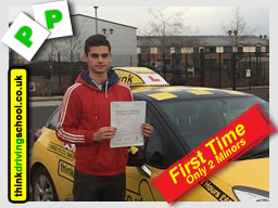 Passed with think driving school in February 2015