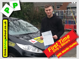 passed after drivng lessons in farnborough with martin hurley