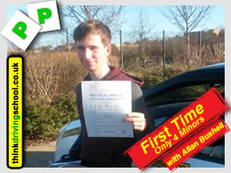 Passed with think driving school in February 2015