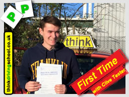 Passed with think driving school in February 2015