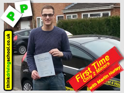 Passed with think driving school in March 2015