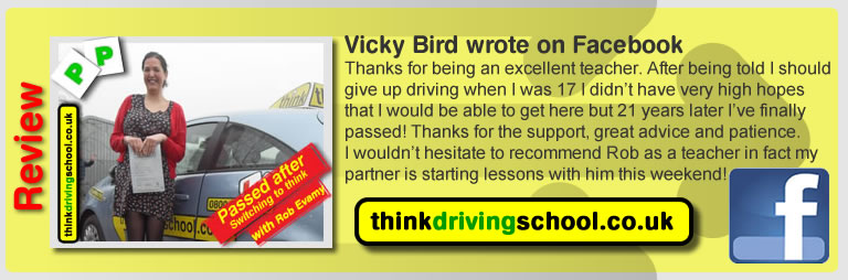 passed with rob evamy from bordon driving school