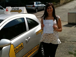 hannah bordon happy with think driving school